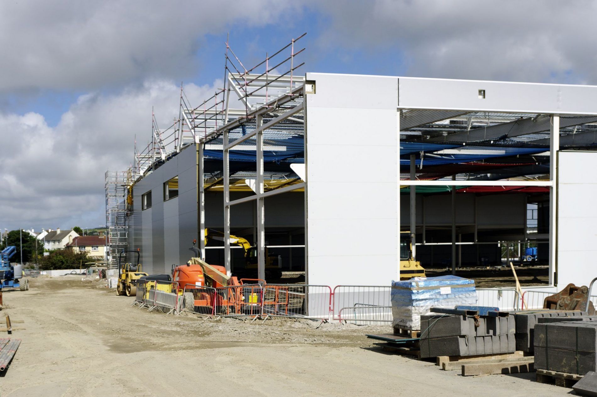 Construction Site With Structural Steelwork builders Newry