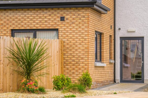 Brick and render finish apartments with roof terraces in Dundalk
